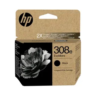 Hp 308e EvoMore originele zwarte inktcartridge