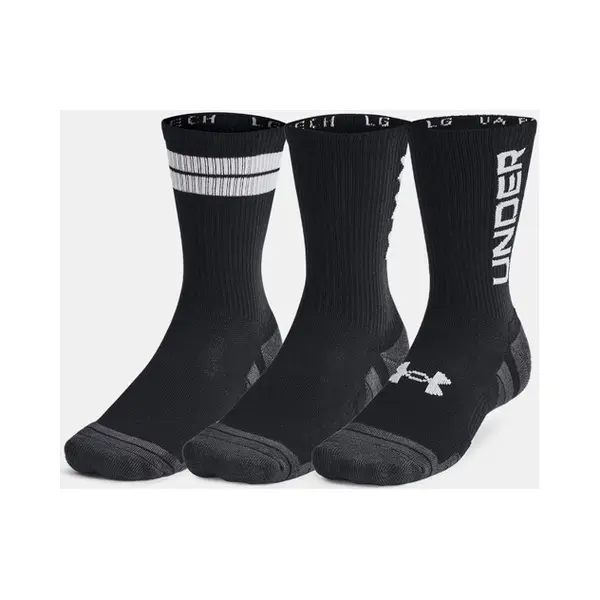 Under Armour Unisex Ua Perf Tech Nov 3pk Crew Socks thumbnail