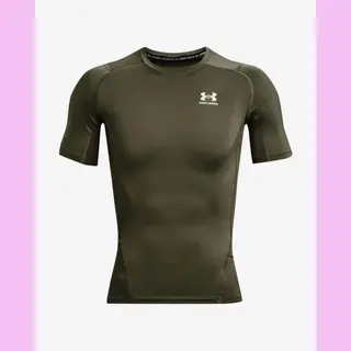 Under Armour HeatGear Fitted Kurzarmshirt Khaki - L
