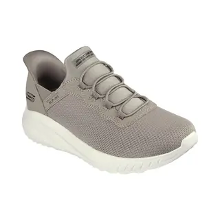 Skechers Womens Slip Ins, Bobs Sport Squad Chaos Trainers Taupe 4 (37)