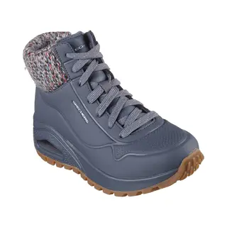 Skechers Damen High-Top Sneaker Uno Rugged Darling Daze, Frauen Sneakers, Sneaker-Stiefeletten, Halbschuhe, straßenschuhe, Grau Ccl, 38 Eu