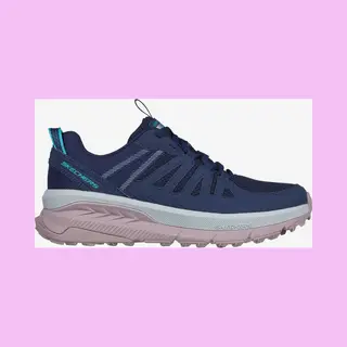 Skechers Switch Back - Cascades Damen Trailrunningschuhe Dunkelblau/rosa/grau - 40