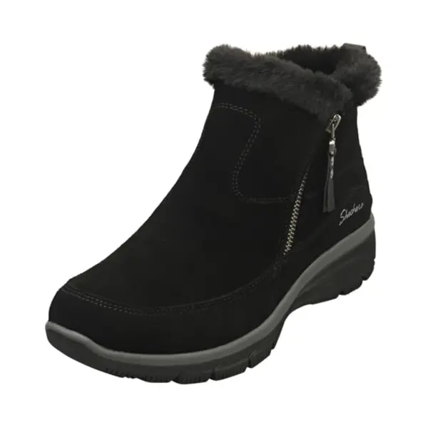 Skechers Damen Easy Going-Cool Zip Winter, Boots, Black, 41 Eu thumbnail