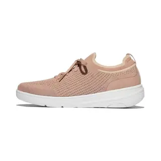 Fitflop Super-Q Knit Slip-On Laced Sneakers Beige