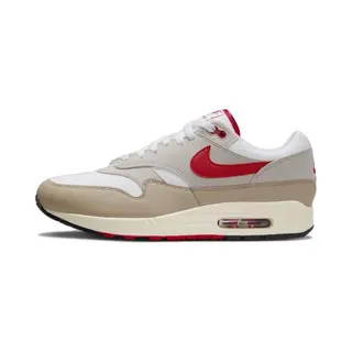 Nike Air Max 1 Herren-Sneaker Hf4312, White University Red Cream 100, 42 Eu