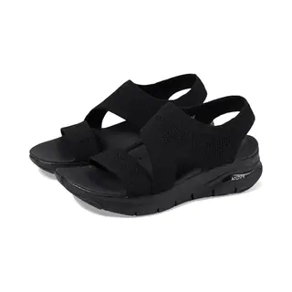 Skechers Damen Arch Fit Brightest Day, Schwarz Gestrickt, 41 Eu