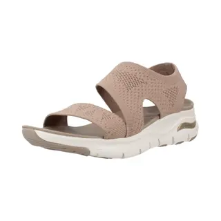 Skechers Damen Arch Fit Brightest Day, Mokka-Strick, 41 Eu