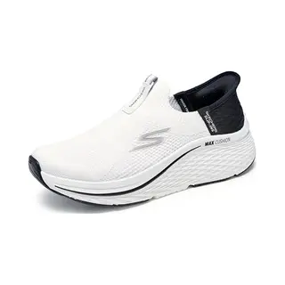 Skechers Damen Max Cushioning Elite 2.0 Eternal Hands Free Slip-in-Sneaker Running, Sports Shoes, Weiß/Schwarz, 40 Eu