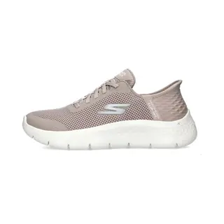 Skechers For Woman. 124836 Slip-ins Go Walk Flex Grand Entry Beige Slippers (41), Fabric, Flat, 1 To 3 Cm, None, Casual, Sport, Multisport