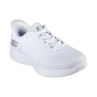 Skechers Performance Damen Skechers Viper Court Reload Sneaker, White Synthetic/Textile/White Trim, 36 Eu