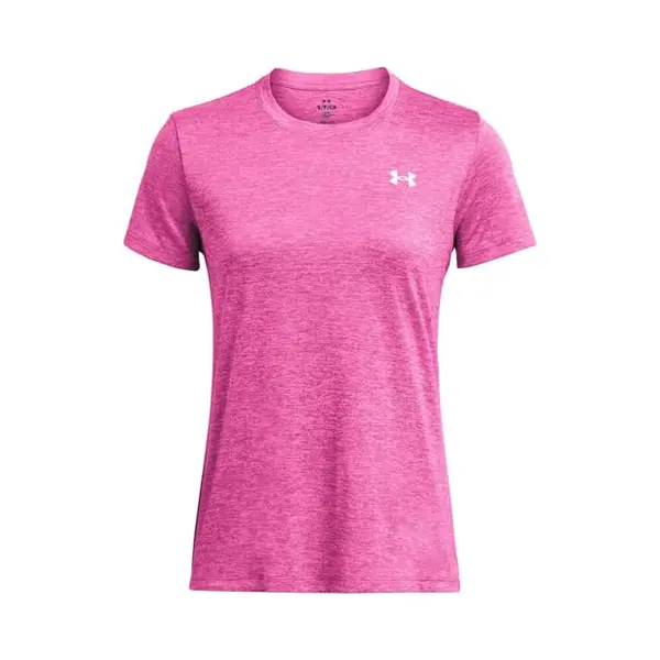 Under Armour Tech Short SleeveC- Twist Dames Sportshirt - Roze thumbnail