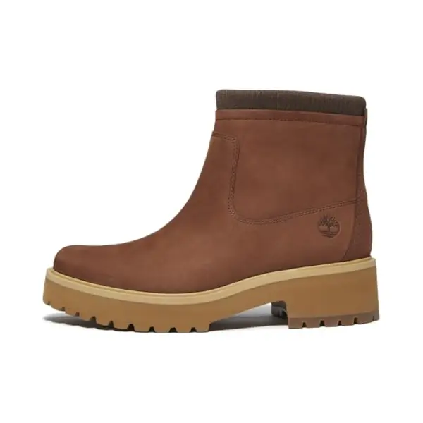Timberland Carnaby Cool Mid Warm Lined Boot Dames Laarzen - Medium Brown Nubuck thumbnail