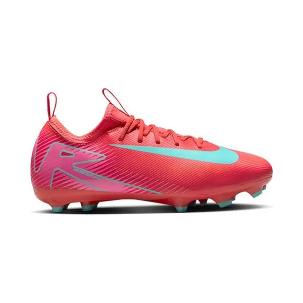 Nike Unisex Kids Jr. Zoom Vapor 16 Academy Fg/Mg Football Shoe, Ember Glow Aurora Green, 3.5 Uk thumbnail