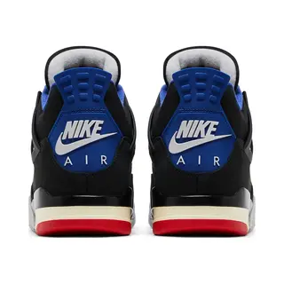 Nike Schuhe Air Jordan 4 Retro Code FV5029-003 Schwarz Herren, Schwarz Rot Blau, 42 Eu