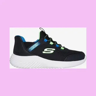 Skechers Slip-ins Bounder Jongens Sneakers Zwart - Maat 35 - Extra Comfort - Memory Foam