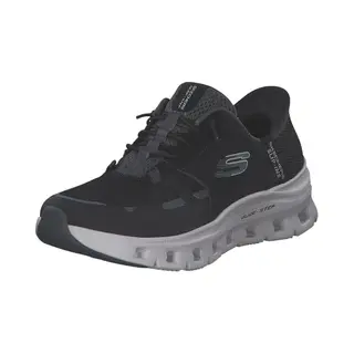 Skechers Damen Glide-Step Pro Sneaker, Black Mesh/Charcoal Trim, 40 Eu