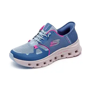 Skechers Damen Glide-Step Pro Hands Free Slip-In-Sneaker, Schiefer Mesh Pink Trim, 37.5 Eu