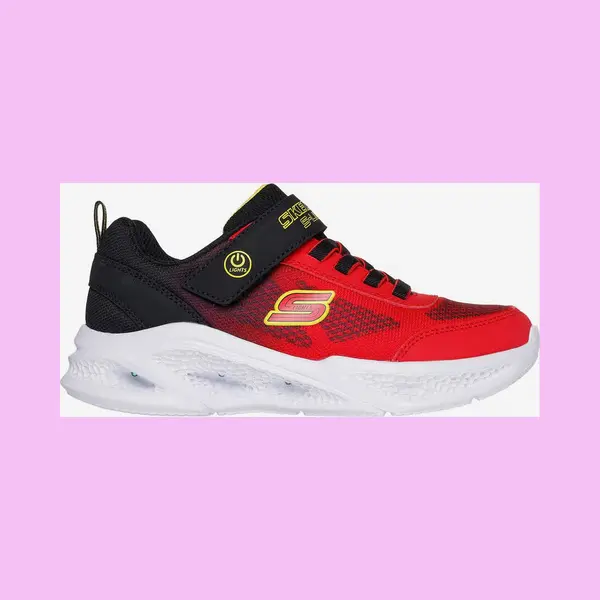 Skechers Meteor-Lights Krendox Kinder Sneaker Rot/schwarz - 33.5 thumbnail