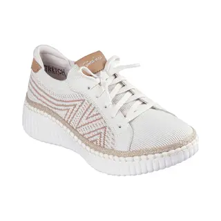 Skechers Wilshire Blvd Bellevue Sneakers Voor Dames, Crème Wit