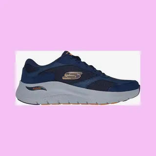 Skechers Für Herren. 232702 Arch Fit 2.0 The Keep Navy Schuhe (40), Wohnung, Schnürsenkel, Lässig, Marine