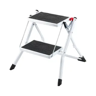 Vevor Step Ladder 2-step 150kg Capacity, Ergonomic Folding Steel Step Stool With Wide Anti-slip Pedal, Sturdy Step Stool For Adults Toddlers,
