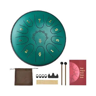Vevor Tambour à Langue D'Acier, Tambour à Pluie De 152, 4 Mm Et 11 Notes Pour Jardin Extérieur, Tambours Musique En Roi Majeur Avec Livre De