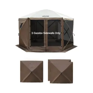 Vevor 3x Seitenwände Für Pavillon Seitenteile, 1, 73 X 1, 48 M, Wasserfeste Seitenplanen Mit Sonnenschutz Pu-Beschichtung, Seitenwand Inkl. 1