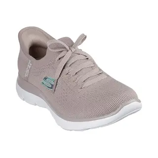 Skechers Women's Summits New Daily Trainers, Taupe Knit/Mint Trim, 4 Uk