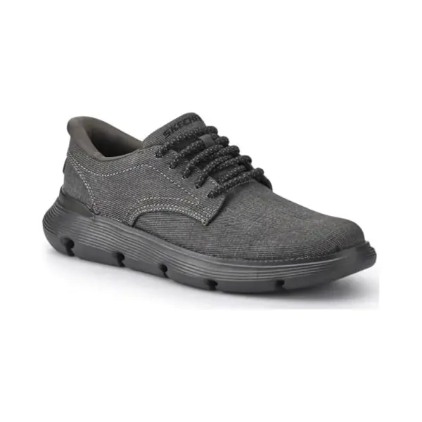 Skechers Men's Garza-Clive Sneaker, Schwarz, 43 Eu thumbnail