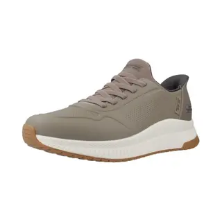Skechers Hands-Free Slip-ins Bobs Squad 4 Direct Step Sneakers Voor Heren, Taupe, 41 Eu