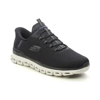 Skechers Slip In Glide Mens Blk Black Mens Trainers 233010 In A Plain Textile In Size 10
