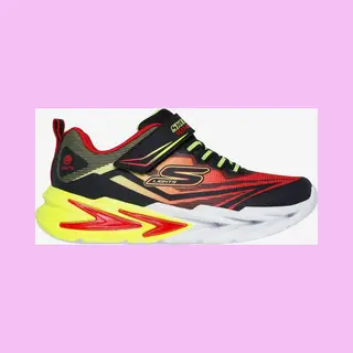 Skechers Flex-Glow Ultra Jungen Schuhe Rot Gelb - 31