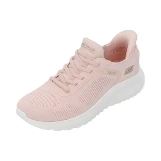 Skechers Damen Bobs Squad Chaos Current Muse Sneakers, Sports Shoes, Light Pink Textile, 41 Eu