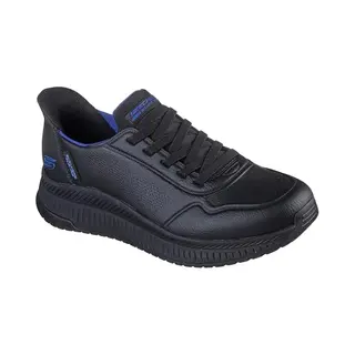 Skechers Herren Bobs Squad 4 Slip-ins Sneaker 118424 Bbk Black, Schuhgröße, 42 Eu