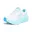 White Textile / Light Blue Trim