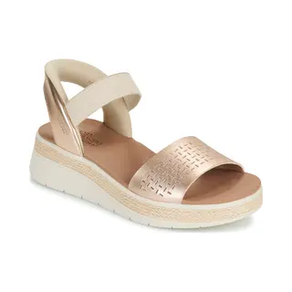 Skechers Damen Bobs Sun Ray Step Aside Sneaker, Rosegold Duraleather, 37 Eu