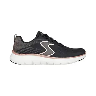Skechers Flex Appeal 5.0 Luxe Glow Sneaker Für Damen, Schwarzes Netzgewebe Mit Rotgoldenem Rand, 39 Eu