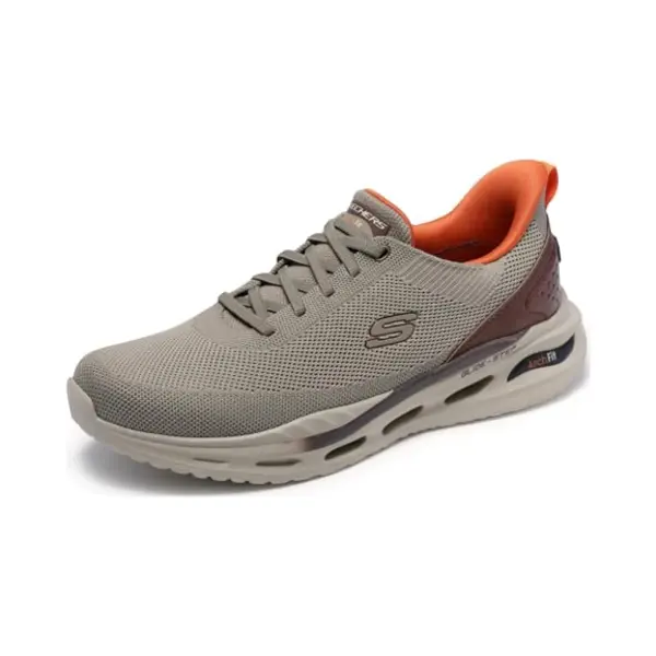 Skechers Men's Arch Fit Orvan Kincade Slip-On Sneakers, Taupe Knit/Synthetic, 12 Uk thumbnail