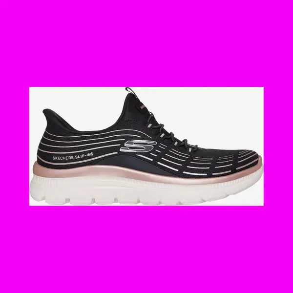 Skechers Slip-ins Summits Plus - Soft Luster Damen Sneaker Schwarz - 39 thumbnail