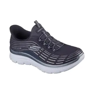 Skechers Damen Summits Plus Soft Luster Turnschuhe, Charcoal Mesh/Silver Trim, 39 Eu