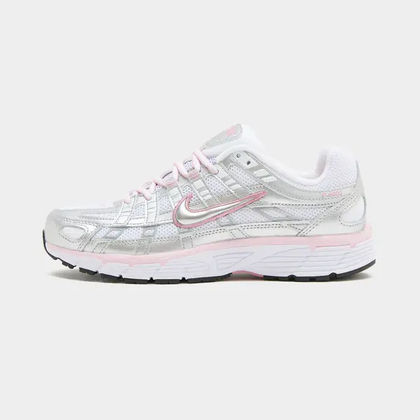 Nike P 6000 Abriebfeste Low-Top Laufschuhe Damen Weiß Silber Sneaker BV1021-108 36 thumbnail