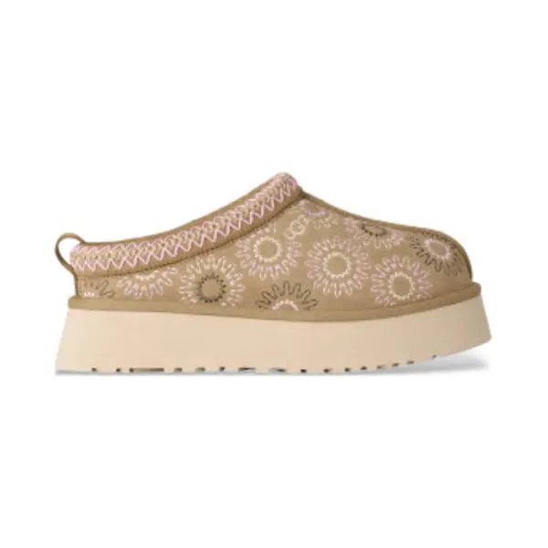 Ugg For Woman. 1178193 Tazz Sun Stitch Light Brown Leather Clogs (36), 3 To 5 Cm, None, Casual thumbnail