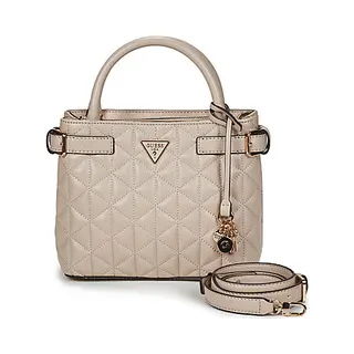 Guess Handtasche Umhängetasche Paisleigh Small Satchel Light Taupe Beige