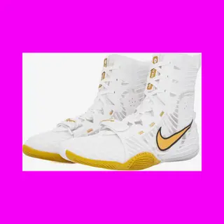 Nike Hyperko 3 Boxing Boots White Yellow Black - 40.5