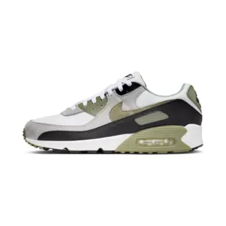 Nike Sneaker Air Max 90 - Weiß/Silber/Schwarz, Größe 43