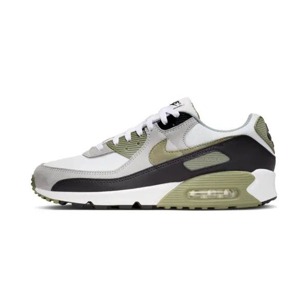 Nike Sneaker Air Max 90 - Weiß/Silber/Schwarz, Größe 43 thumbnail