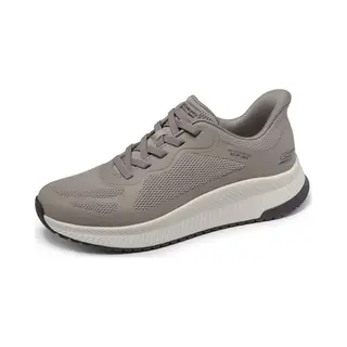 Skechers Herren Hands Free Slip-ins-Bobs Sport Squad Chaos 4 Sneaker, Dark Taupe, 47.5 Eu