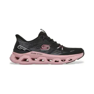 Skechers Glide-Step Altus Fast LaneSneaker Für Damen, Schwarzes Netzgewebe Mit Malvenfarbenem Besatz, 40 Eu