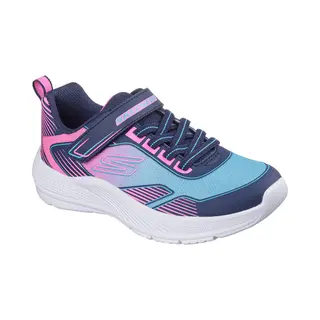 Skechers Microspec Jungen Advance Sneaker, Marineblaues Pu-Mesh, 10.5 Uk Child