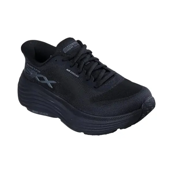 Skechers Damen Max Cushioning Endeavour Hallandale Slip-On, Schwarze Textilbesatz, 37 Eu thumbnail